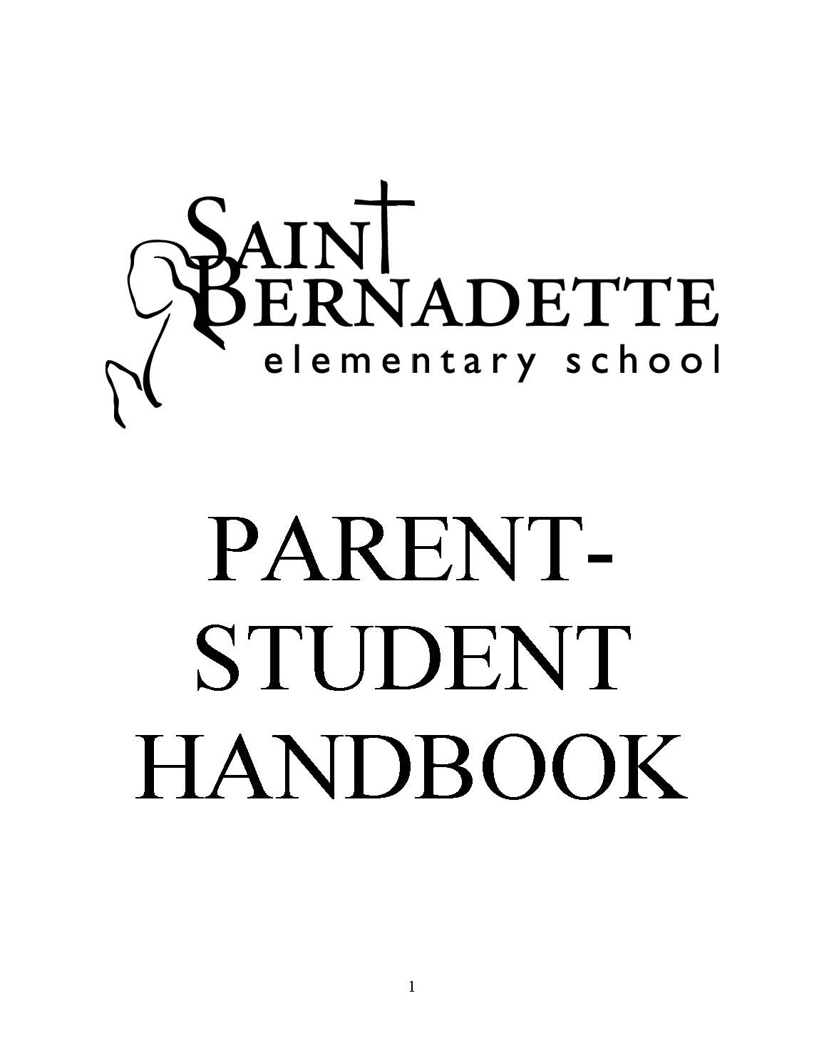 St. Bernadette Elementary School parent Student HAndbool 2018